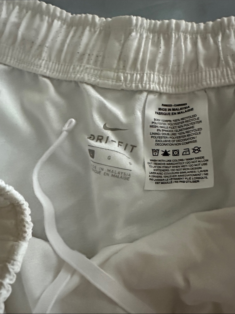 Nike womens Floral Black-White, Pink, and White Athletic Shorts Trio - Picture 7 of 7